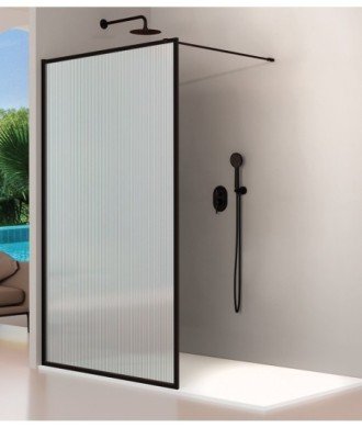 Écran fixe noir avec verre nervuré | FR643 Kassandra