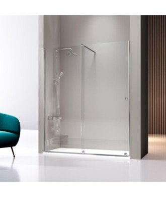 Paroi de douche fixe plus porte coulissante Volare