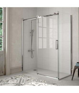 Paroi de douche coulissante rectangulaire Liberty Acer Inox.