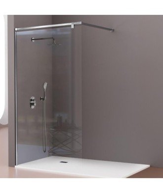 Paroi de salle de bain fixe Salomon Fresh | Acier inox à 90 degrés