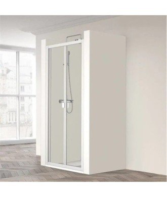 Paroi de douche pliante blanche Dumas