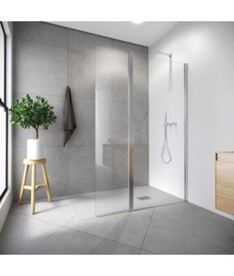 Paroi de douche fixe et rabattable Hada plus