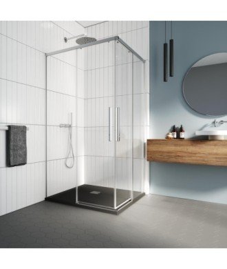 Paroi de douche d'angle coulissante Salma