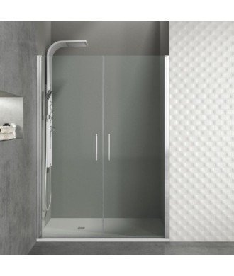Paroi de douche avec 2 portes battantes ouvertes