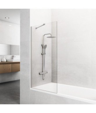 Pare-baignoire fixe en nickel