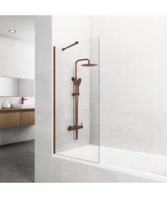 Pare-baignoire fixe en cuivre