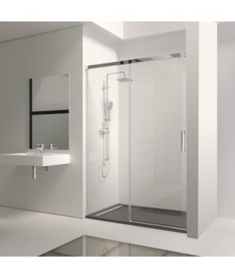 Paroi de douche fixe avec porte coulissante Treban