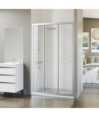 Paroi de douche 1 fixe + 2 portes coulissantes Nantes
