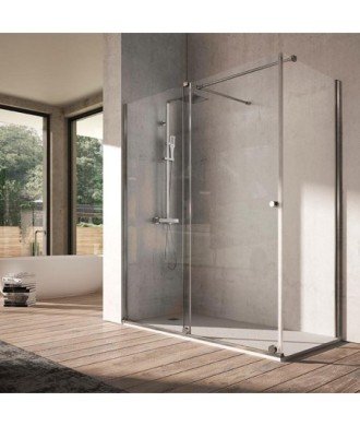 Paroi de douche frontale coulissante avec côté fixe Volare | VO103