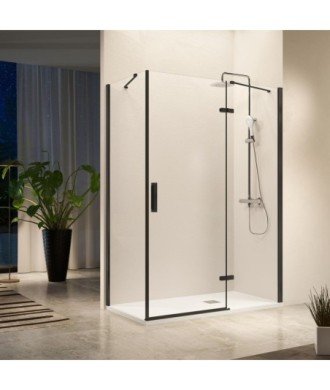 Paroi de douche fixe et pivotante plus côté fixe Nardi